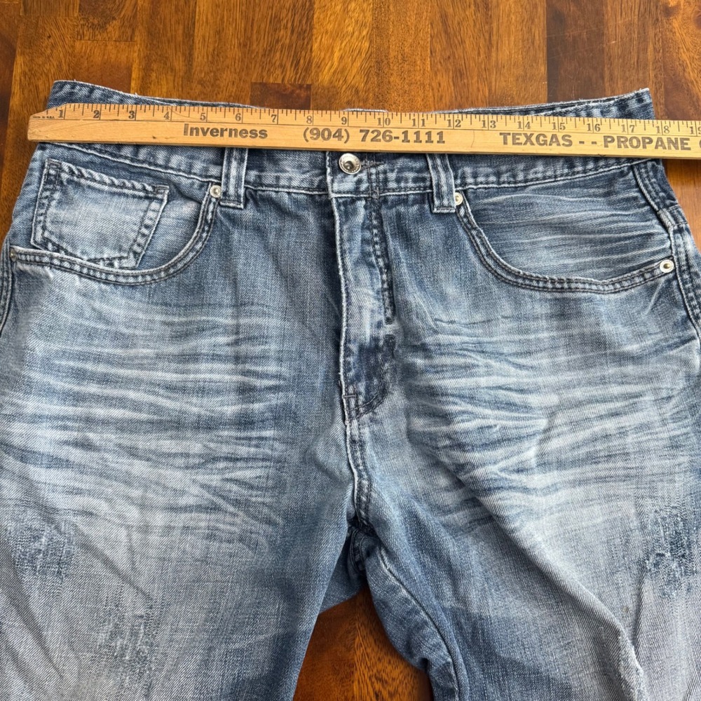 Rocawear Men's Denim Shorts Light Wash Regular Fit‎ Size 36 Y2K Hip Hop - Picture 7 of 9